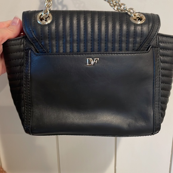 Diane Von Furstenberg Bags Dvf 44 Mini Rail Quilted Leather Crossbody Bag Black Leather